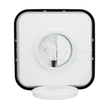 36W LED Плафон Сензор SAMSUNG Чип 4000K Квадрат Черна Рамка IP44