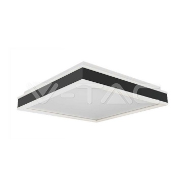 LED Осветител 38W Плафон 4000K Квадрат Черна Рамка - rZ commerce LED Осветител 38W Плафон 4000K Квадрат Черна Рамка