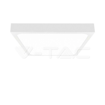 24W LED Плафон Квадрат Микровълнов Сензор Бяла Рамка 4000К IP44 - rZ commerce 24W LED Плафон Квадрат Микровълнов Сензор Бяла Рамка 4000К IP44