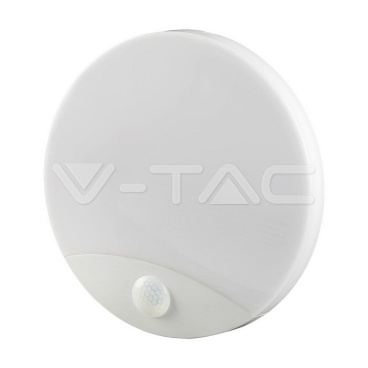 15W LED Тяло Със Сензор SAMSUNG Чип 3 в 1 Кръг Бяло Тяло IP44 - rZ commerce 15W LED Тяло Със Сензор SAMSUNG Чип 3 в 1 Кръг Бяло Тяло IP44