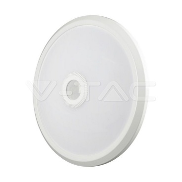 12W LED Плафон Със Сензор SAMSUNG CHIP 3IN1 Кръг Бяло Тяло 900lm - rZ commerce 12W LED Плафон Със Сензор SAMSUNG CHIP 3IN1 Кръг Бяло Тяло 900lm