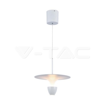 9W LED Висяща Лампа (30*300*1370MM) Бяло Тяло 3000K Регулируема