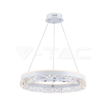 LED Осветител 25W Висящ Един Ринг 3000К Бяло Тяло - rZ commerce LED Осветител 25W Висящ Един Ринг 3000К Бяло Тяло
