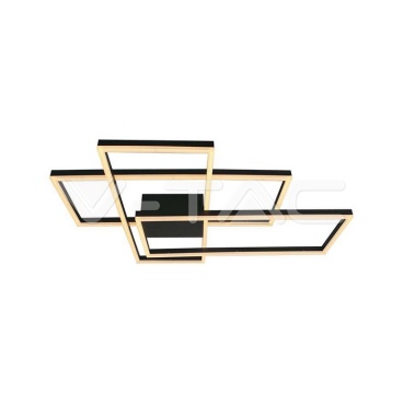 LED Осветител 47W за таван ( L90*W67*9CM) 3000K черно тяло - rZ commerce LED Осветител 47W за таван ( L90*W67*9CM) 3000K черно тяло