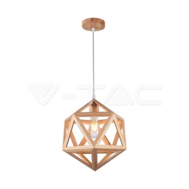 LED Пендел Дизайн Дърво D300 E27
