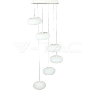 72W LED Висящ Пендел Димиращ Бял 3000K