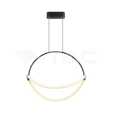 16W LED Висящ Пендел 1.5м 600mm 3000K Черно Тяло - rZ commerce 16W LED Висящ Пендел 1.5м 600mm 3000K Черно Тяло