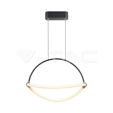 12W LED Висящ Пендел 1.5м 400mm 4000K Черно Тяло - rZ commerce 12W LED Висящ Пендел 1.5м 400mm 4000K Черно Тяло