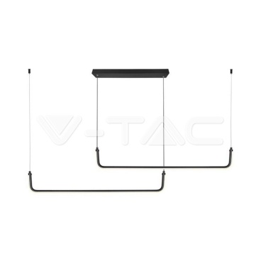 LED Осветител 24W 4000K Черен Кръг 