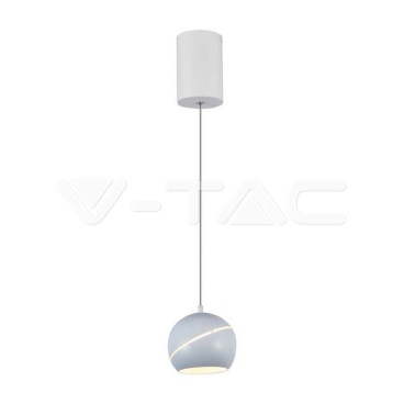 8.5W LED Висяща Лампа Φ180 Бяло Тяло 3000K