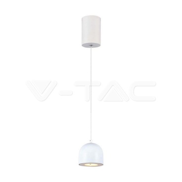8.5W LED Висяща Лампа Φ100 Регулируемо Въже Touch On/Off Бяло Тяло 3000K