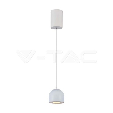 8.5W LED Висяща Лампа Φ100 Бяло Тяло 3000K