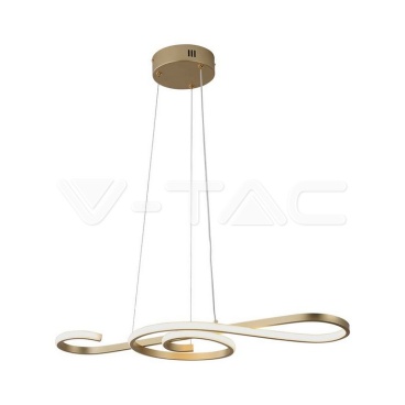 18W LED Висяща Декоративна Лампа 700*250 Златно Тяло 3000K 2260LM - rZ commerce 18W LED Висяща Декоративна Лампа 700*250 Златно Тяло 3000K 2260LM