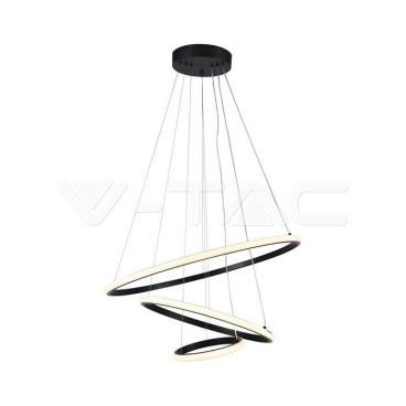 32W LED Висяща декоративна лампа 600*400*200 черно тяло 3000K 3880Lm - rZ commerce 32W LED Висяща декоративна лампа 600*400*200 черно тяло 3000K 3880Lm