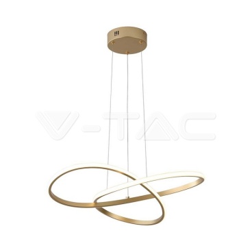 20W LED Висяща декоративна лампа Ф500 златно тяло 3000K 2540Lm - rZ commerce 20W LED Висяща декоративна лампа Ф500 златно тяло 3000K 2540Lm