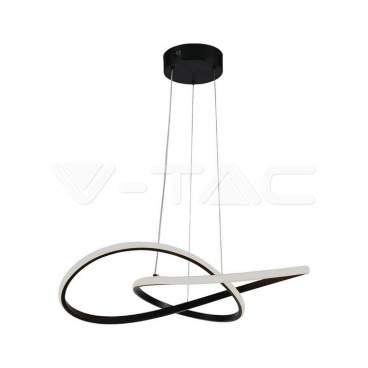 20W LED Висяща Декоративна Лампа Ф500 Черно Тяло 3000K