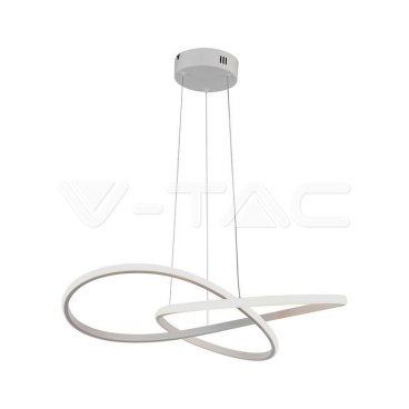 20W LED Висяща Декоративна Лампа Ф500 Бяло Тяло 3000K - rZ commerce 20W LED Висяща Декоративна Лампа Ф500 Бяло Тяло 3000K