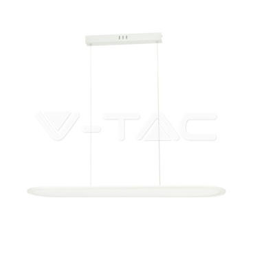 24W LED Висяща Лампа (80*100CM) 4000K Бяло Тяло - rZ commerce 24W LED Висяща Лампа (80*100CM) 4000K Бяло Тяло