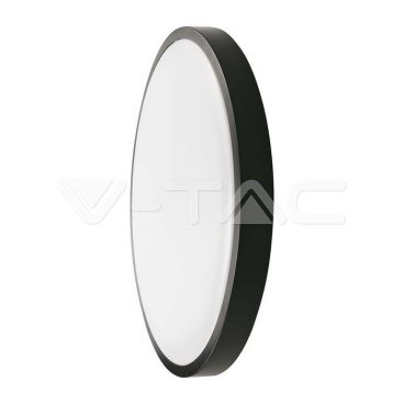 30W LED Плафон Кръг Черна Рамка 6400К IP44 - rZ commerce 30W LED Плафон Кръг Черна Рамка 6400К IP44