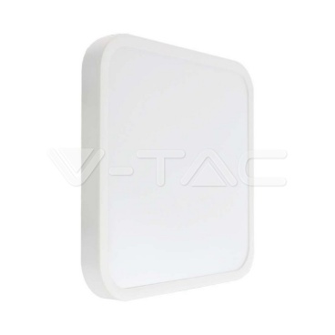 30W LED Плафон Квадрат Бяла Рамка 4000К IP44 /5160lm/