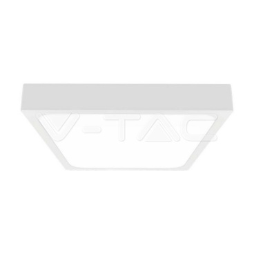 24W LED Плафон Квадрат Бяла Рамка 6400К IP44 - rZ commerce 24W LED Плафон Квадрат Бяла Рамка 6400К IP44