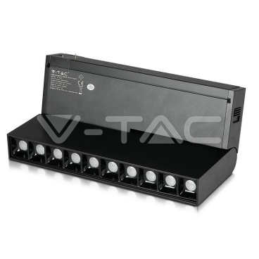 10*2W Магнитен Линеен Спот Кардан 4000K Черен 24V - rZ commerce 10*2W Магнитен Линеен Спот Кардан 4000K Черен 24V