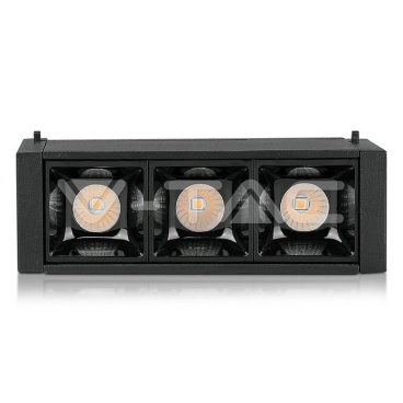 3*1W Магнитен Линеен Спот 3000K Черен 24V - rZ commerce 3*1W Магнитен Линеен Спот 3000K Черен 24V