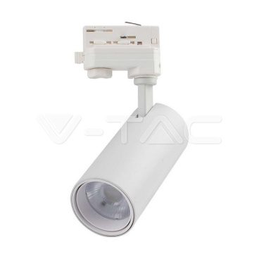 30W LED COB Релсов Прожектор 3 в 1 Бяло Тяло - rZ commerce 30W LED COB Релсов Прожектор 3 в 1 Бяло Тяло