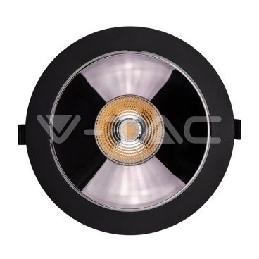 LED Луна SAMSUNG ЧИП - 30W Рефлоктор COB Черна 6400К
