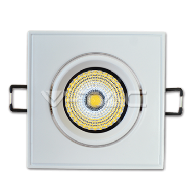 5W LED Луна COB Квадратен Модул Ротационна - Бяло Тяло 6000K
