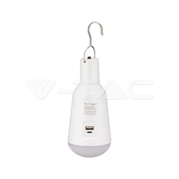 LED Крушка - 7W Соларна 3в1 С Дистанционно - rZ commerce LED Крушка - 7W Соларна 3в1 С Дистанционно