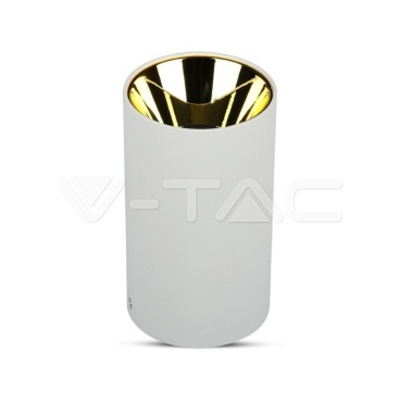 GU10 Корпус Кръг Бяло + Злато - rZ commerce GU10 Корпус Кръг Бяло + Злато