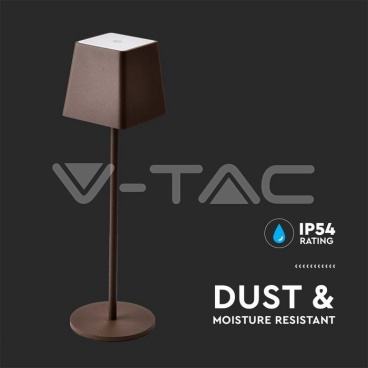 LED 2W НАСТОЛНА ЛАМПА 3000К КАФЯВА КВАДРАТ - rZ commerce LED 2W НАСТОЛНА ЛАМПА 3000К КАФЯВА КВАДРАТ