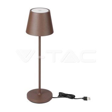 1.5W LED Настолна Лампа 3000K IP54 Пясък Кафяво Тяло