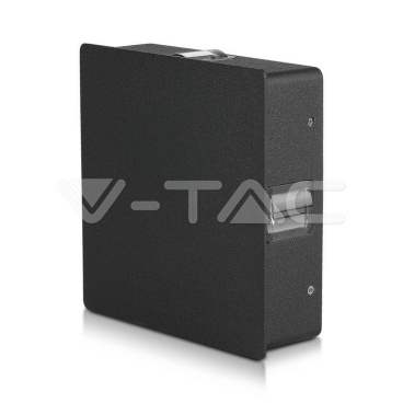 4W Стенна Лампа Черно Тяло Квадрат 4000К IP65 - rZ commerce 4W Стенна Лампа Черно Тяло Квадрат 4000К IP65