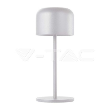LED Настолна Лампа 2200mAH Батерия D86*H210mm Бяло Тяло IP54 3000K+6000K - rZ commerce LED Настолна Лампа 2200mAH Батерия D86*H210mm Бяло Тяло IP54 3000K+6000K