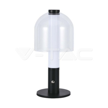 2W LED Настолна Лампа 3 в 1 Черно + прозрачно стъклено тяло 100lm - rZ commerce 2W LED Настолна Лампа 3 в 1 Черно + прозрачно стъклено тяло 100lm