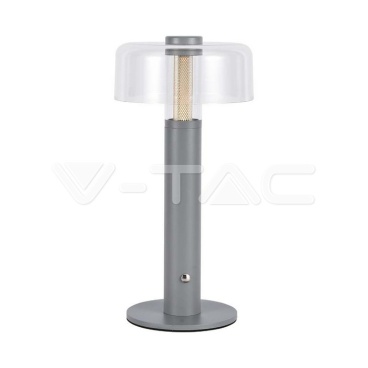 LED Настолна Лампа 1800mAh Батерия 150 x 300 3 в 1 Сиво Тяло - rZ commerce LED Настолна Лампа 1800mAh Батерия 150 x 300 3 в 1 Сиво Тяло
