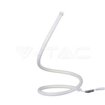 12W LED Настолна Лампа Извита Кабел - Ключ 3000К Бяла - rZ commerce 12W LED Настолна Лампа Извита Кабел - Ключ 3000К Бяла