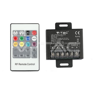 LED RGB Controller With 20 Key RF Remote Control Small