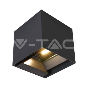9W COB LED Соларна Стенна Лампа с Батерия 1x2600mAh 16ч. 4000K Черно Тяло IP65