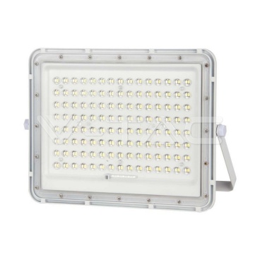20W LED Соларен Прожектор 4000K Сменяема Батерия Бяло Тяло 1800Lm - rZ commerce 20W LED Соларен Прожектор 4000K Сменяема Батерия Бяло Тяло 1800Lm