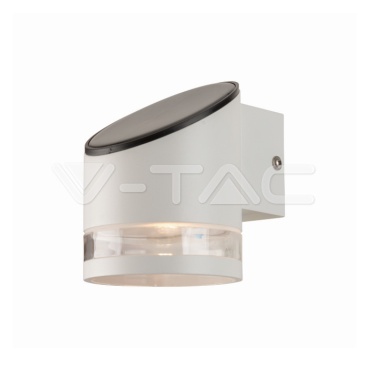 1W LED Соларна Стенна Лампа SMD Бяло Тяло IP44 3000K /1/ - rZ commerce 1W LED Соларна Стенна Лампа SMD Бяло Тяло IP44 3000K /1/