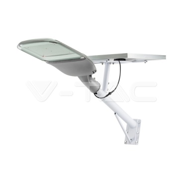 LED Соларна Улична Лампа SAMSUNG ЧИП - 300W Бяло Тяло 6400К - rZ commerce LED Соларна Улична Лампа SAMSUNG ЧИП - 300W Бяло Тяло 6400К