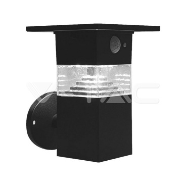 3W LED Соларна Стенна със Сензор и Батерия 2200MA LI 3.7V