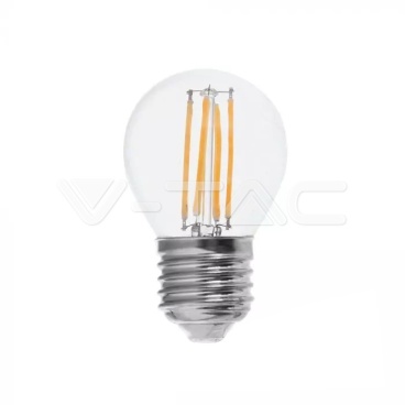 LED Крушка - 6W Filament E27 G45 4000К 130LM/W
