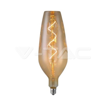 LED Крушка - 4W Filament Спирала B125 2700K Амбър - rZ commerce LED Крушка - 4W Filament Спирала B125 2700K Амбър