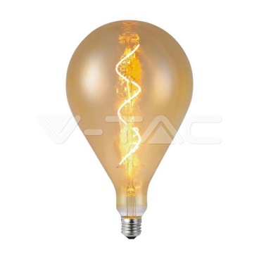 LED Крушка - 4W Filament Спирала A160 2700K Амбър - rZ commerce LED Крушка - 4W Filament Спирала A160 2700K Амбър