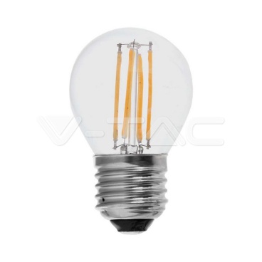 LED Крушка - 4W Filament E27 G45 3000К - rZ commerce LED Крушка - 4W Filament E27 G45 3000К