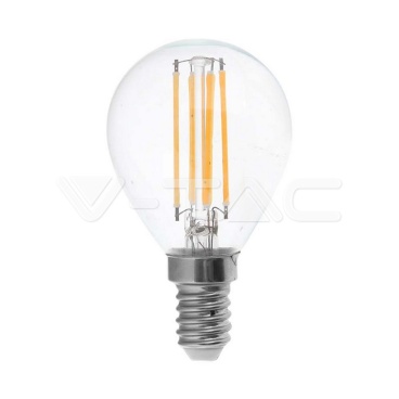 LED Крушка 6W Filament E14 P45 4000К - rZ commerce LED Крушка 6W Filament E14 P45 4000К